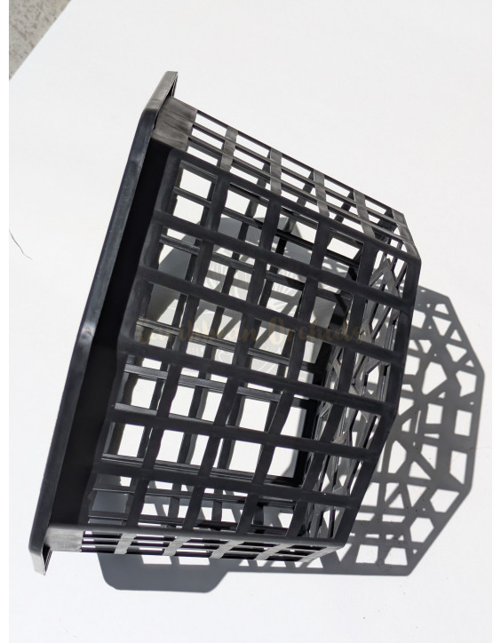 Black Plastic Octagonal Orchids Basket